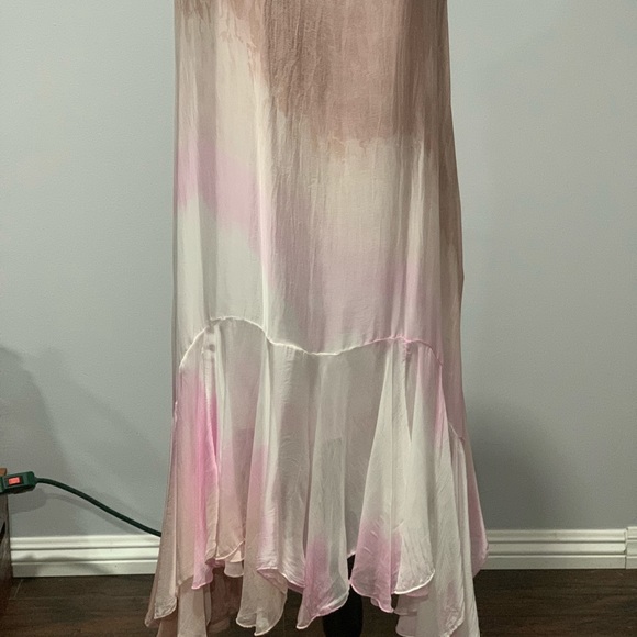 Sheer Lightweight Sexy Dress almost blended with pink, taupe and cream. - Picture 2 of 2